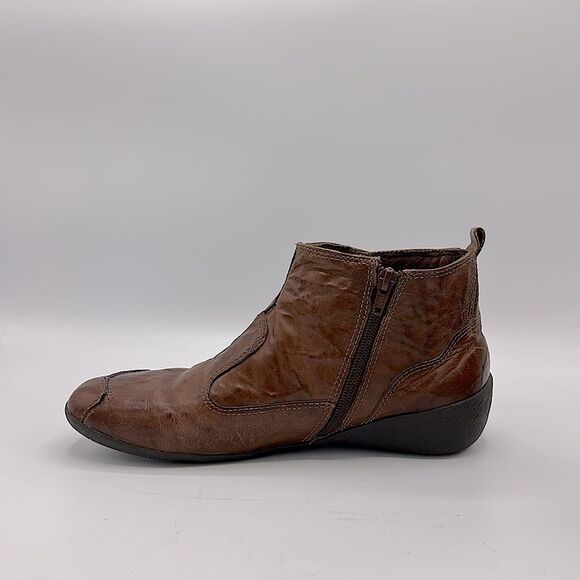 Walking Cradle Reba Booties Size 9.5 9.5M Brown Leather - Picture 6 of 14